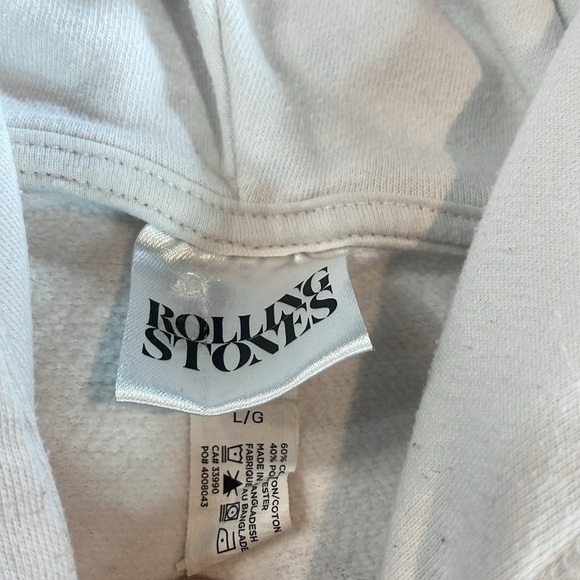 Licensed Rolling Stones Women’s Cropped Hoodie Size Large - Picture 2 of 10